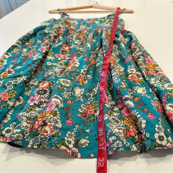 NATURAL LIFE Teal Floral Bailey Mini Dress Size Small - Picture 4 of 7